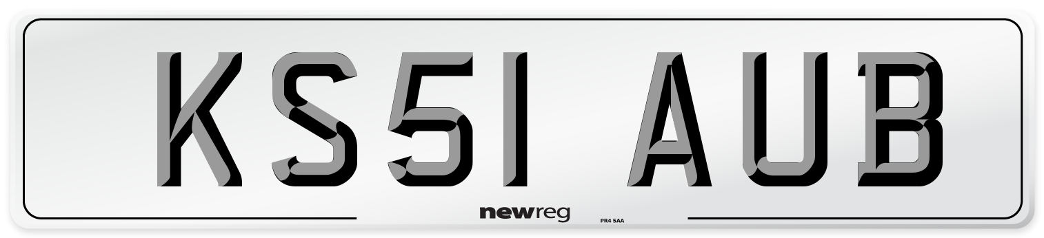 KS51 AUB Number Plate from New Reg
